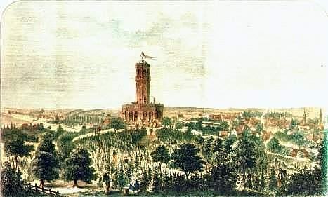 Wieża Braniborska około roku 1860.